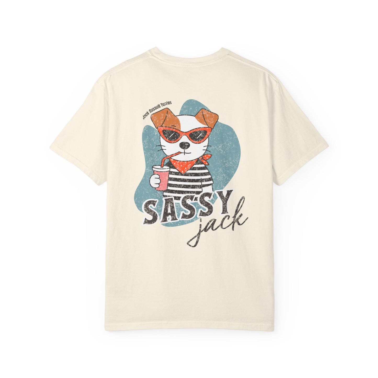 Sassy Jack Russell Tee - Premium front + back print