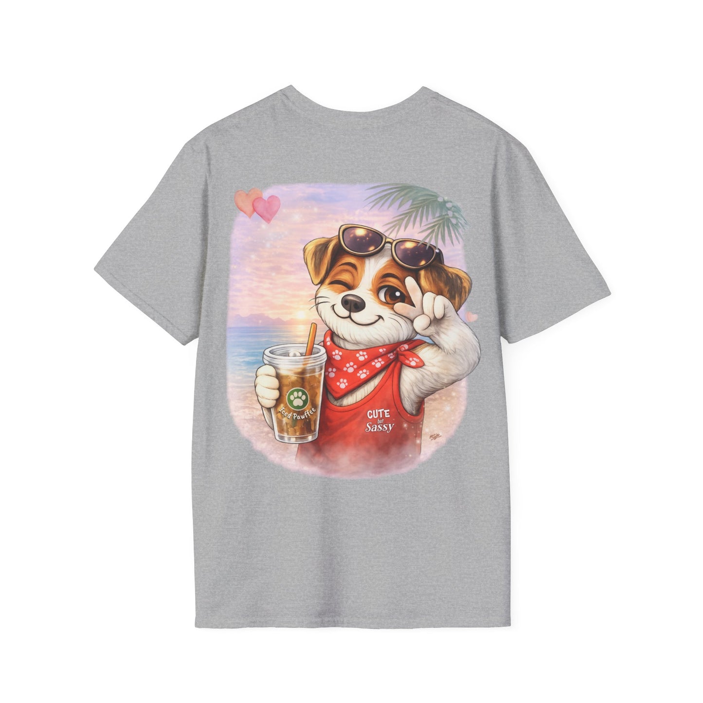 Sassy Jack Russell T-Shirt – Beach Dog Lover Graphic Tee