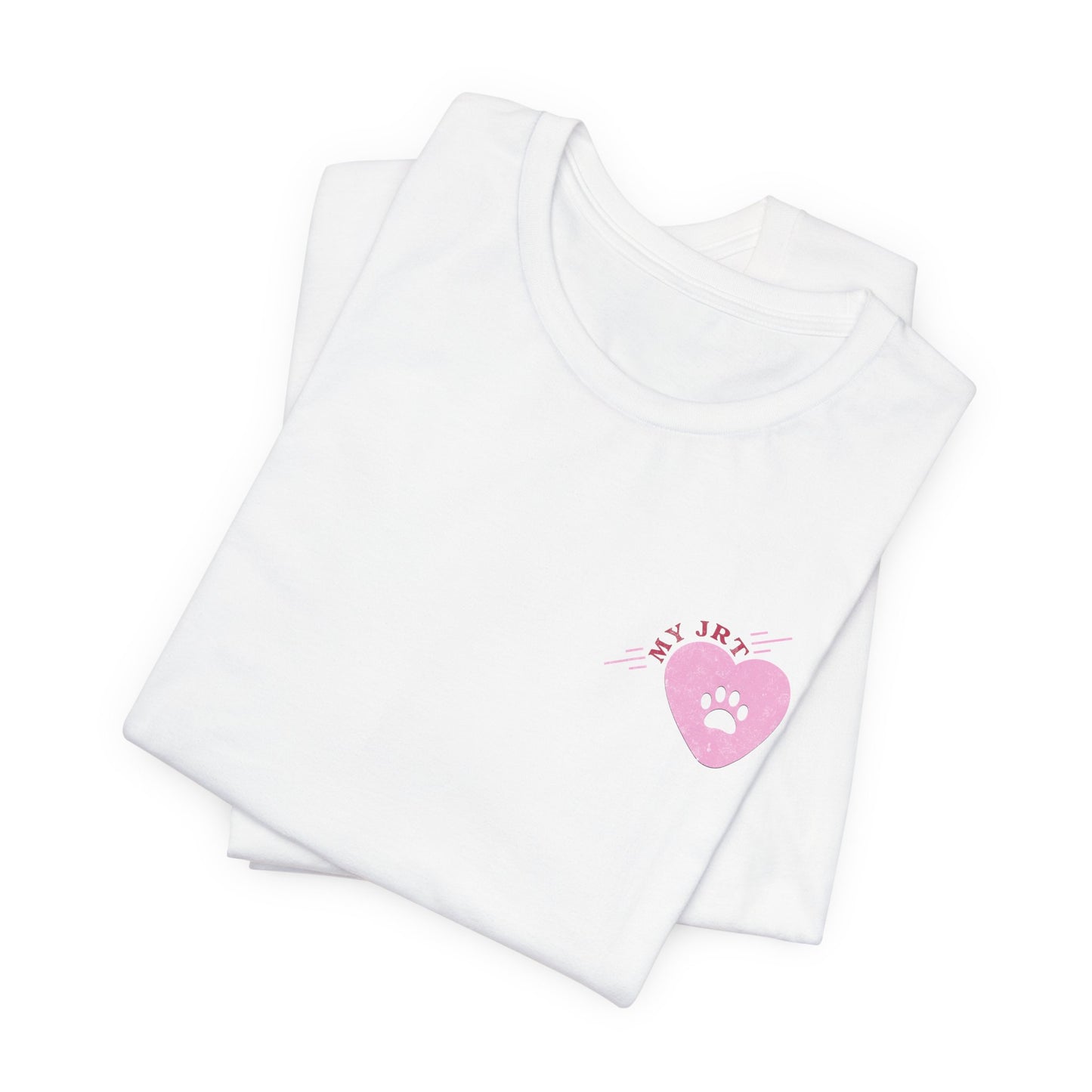 Girly Jack Russell -T-Shirt - Premium front + back print