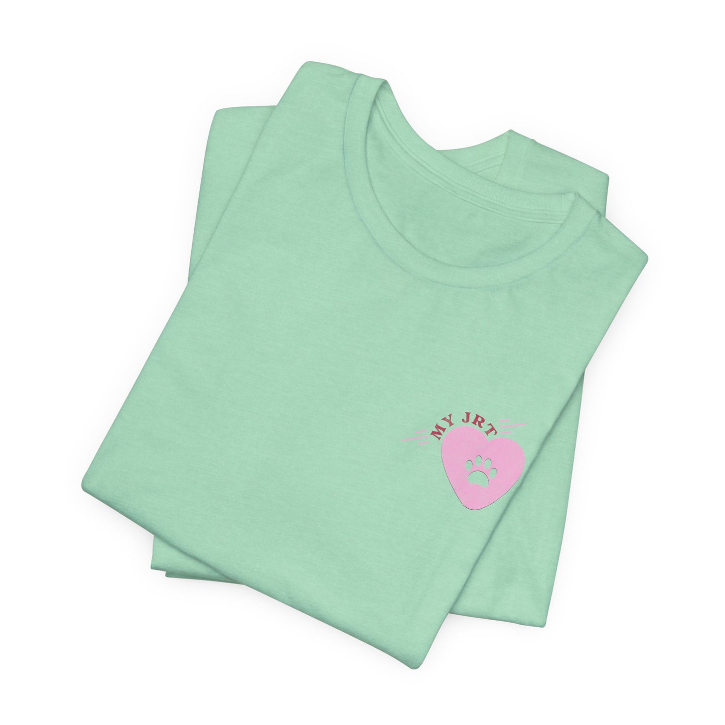 Girly Jack Russell -T-Shirt - Premium front + back print