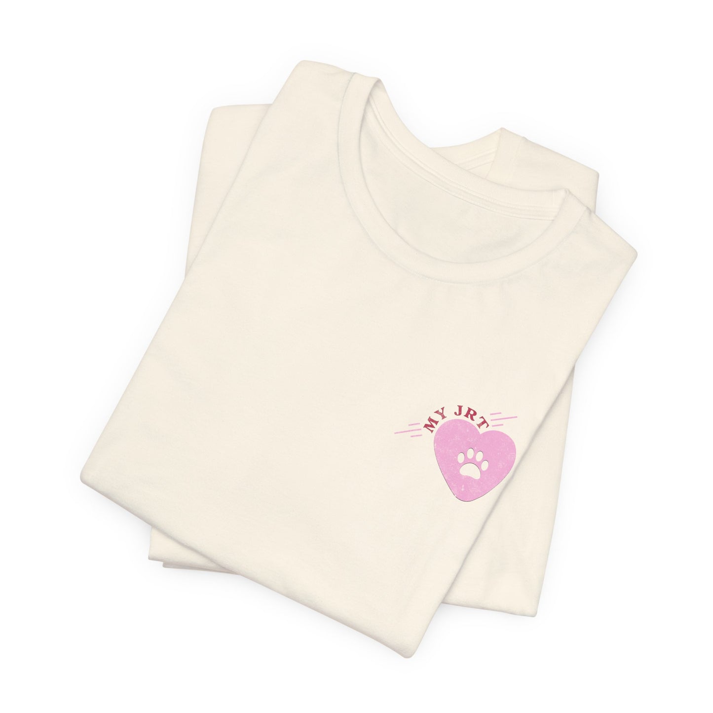 Girly Jack Russell -T-Shirt - Premium front + back print