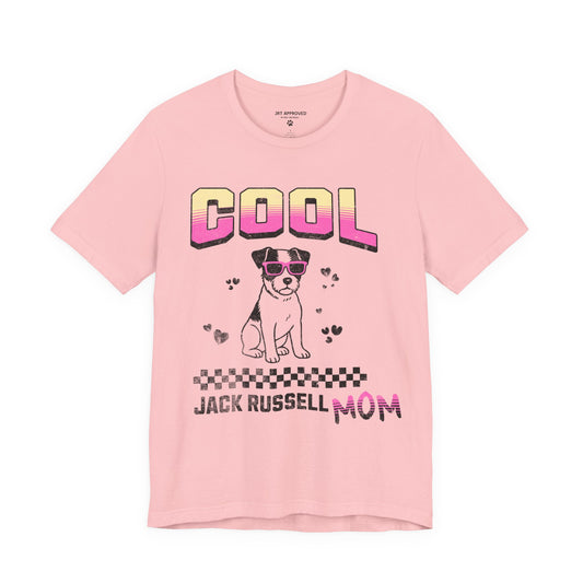 Cool Jack Russell Mom t-shirt retro dog graphic pink